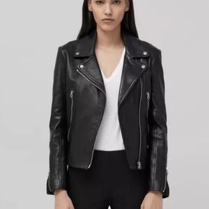 🖤 Rag & Bone Lamb Leather Moto Jacket – Size Small excellent condition